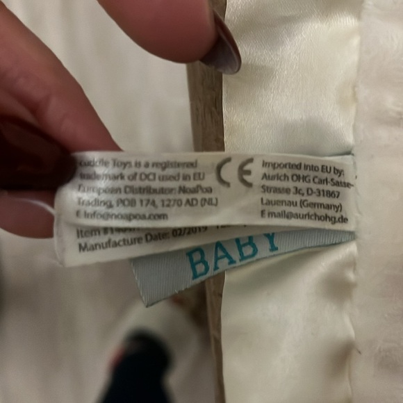 Douglas Baby Fox Lovey Security Blanket Plush Satin Trim - Picture 9 of 9